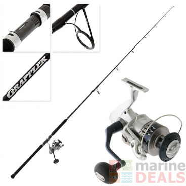 Shimano Saragosa SW A 8000 HG Grappler Type C S82MH Topwater Combo 8ft 2in PE6 2pc