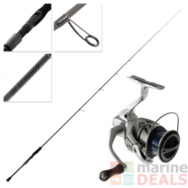 Shimano Stradic 2500FM HG Blackout Light Canal Spin Combo 8ft 2in 4-10lb 2-12g 2pc