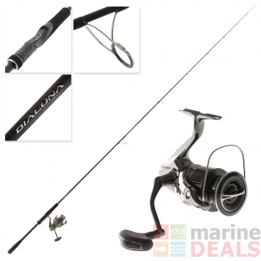 Shimano Stella 4000XG FK Dialuna S80MH Softbait Spin Combo 8ft PE1-2.5 2pc