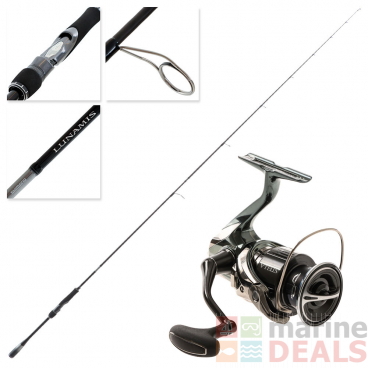 Shimano Stella C3000FK Lunamis S76M Softbait Spin Combo 7ft 6in PE0.8-2 2pc