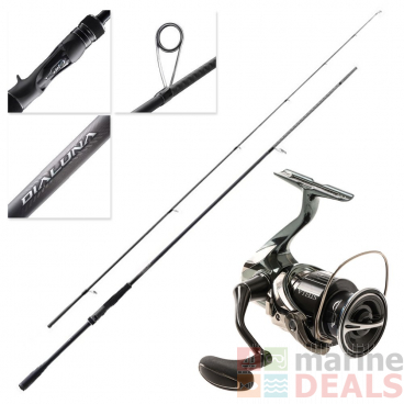 Shimano Stella C3000FK Dialuna S76M Freshwater Spin Combo 7ft 6in PE0.8-2 2pc