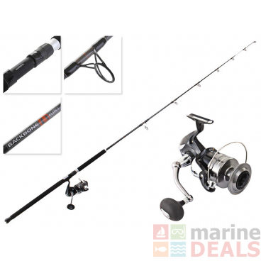 Shimano Spheros 10000 SW and Backbone Topwater Combo 8ft 3in 30-50lb 2pc