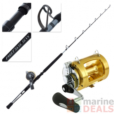 Shimano Tiagra 50 WLRSA Abyss SW Adjustable Butt Game Combo 5ft 6in 60-100lbs 2pc