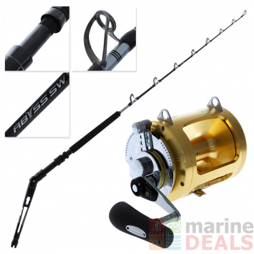 Shimano Tiagra 80 WA Abyss SW Adjustable Butt Game Combo 5ft 6in 60-100lbs 2pc