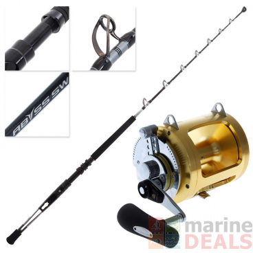 Shimano Tiagra 80 WA Abyss SW R/T Adjustable Butt Game Combo 5ft 6in 80lb 2pc