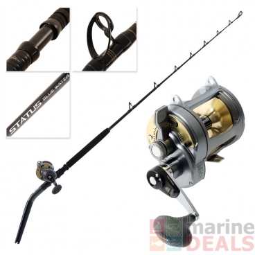 Shimano Tyrnos 30 Status Blue Water Bent Butt DDM 2-Speed Game Combo 5ft 10in 15-24kg 2pc