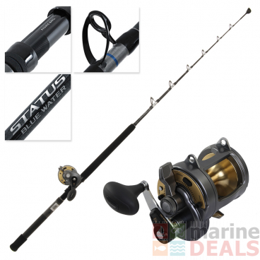Shimano Tyrnos 30 Status Blue Water RT 2-Speed Lever Drag Game Combo 5ft 6in 24kg 1pc