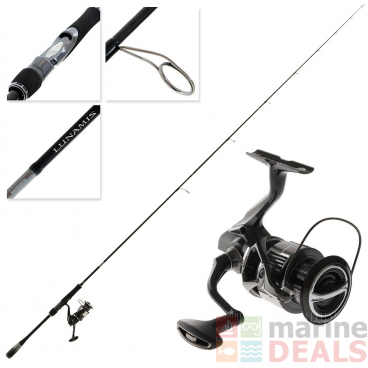 Shimano 23 Vanquish 4000 XG Lunamis S76M Spin Combo 7ft 6in PE0.8-2 2pc