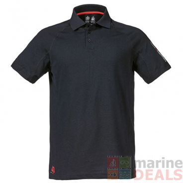 Musto Evolution Sunblock Mens Polo T-Shirt Black/Red XS