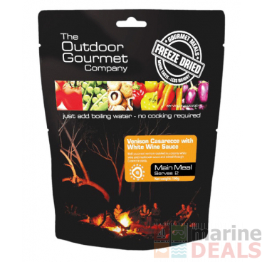 The Outdoor Gourmet Company Venison Casarecce with White Wine Sauce 190g