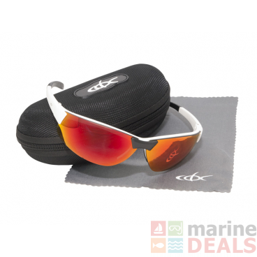CDX Bi-Cane Smoke Polarised Bifocal Sunglasses Black Red Revo