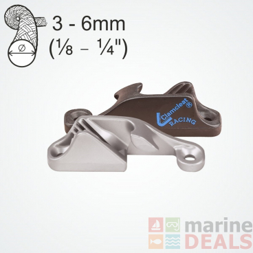 Clamcleat CL217 MK1 Side Entry Fairlead Starboard Silver