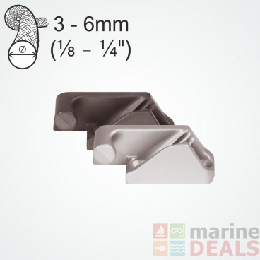 Clamcleat CL218 MK2AN Side Entry Fairlead Port Hard Anodised