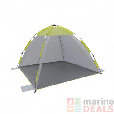 Campmaster Pop Up Sun Shelter with Two Fixed Walls