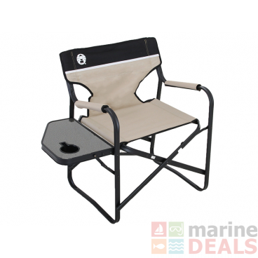 Coleman Directors Plus Chair with Side Table - Steel