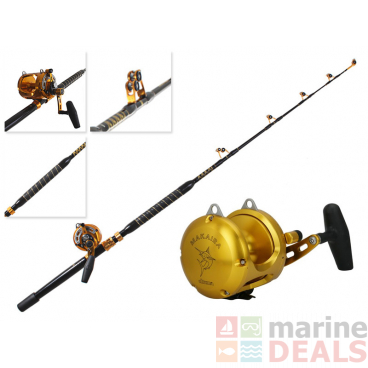 Okuma Makaira Gold 30 Stand-Up Game Combo with ALPS Bearing Rollers 5'8'' 15kg 1pc