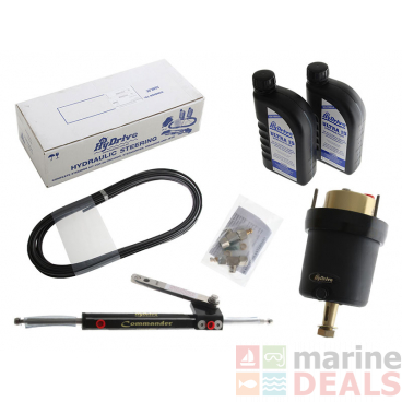 HyDrive COMKIT6 Bullhorn Style Outboard Hydraulic Steering Kit 150HP