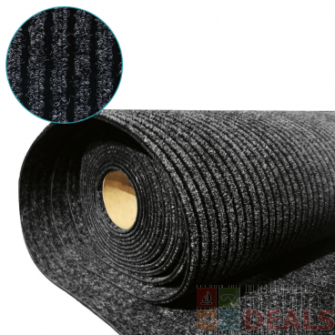 Irvine Crusader UV Ribbed Needlepunch Carpet Anthracite 9mm x 2m Per Metre