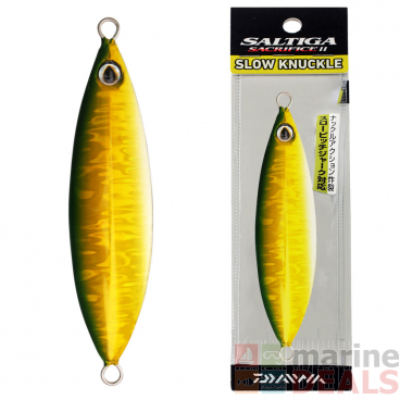 Daiwa Saltiga Slow Knuckle Jig 80g Green/Gold