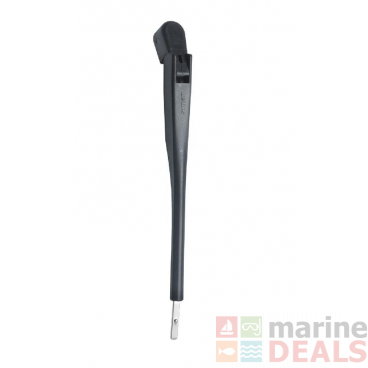 VETUS Single Wiper Arm Black 280 to 366mm DIN Taper 