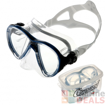 Cressi Big Eyes Evolution Crystal Dive Mask Clear/Blue Black