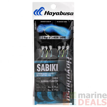 Hayabusa EX016 Glowing Plankton Sabiki Rig Size 6