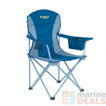 OZtrail Sovereign Cooler Camping Arm Chair Blue