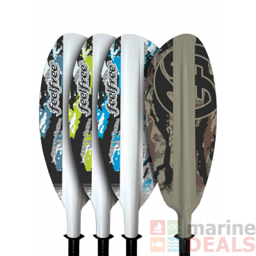 FeelFree Angler Camo Fibreglass Kayak Paddle 230cm 2pc