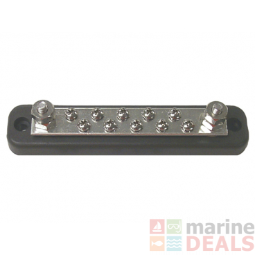 Sierra FS46200 150A Common Bus Bar with Ten 8-32 Screw and Two 1/4in-20 Stud Terminals