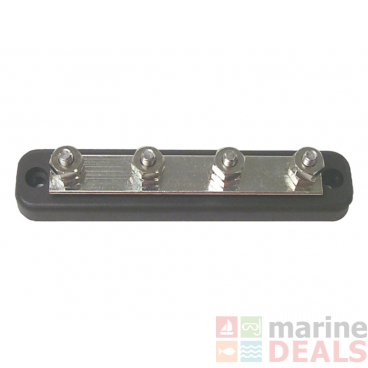 Sierra FS46250 150A Corrosion Resistant Common Bus Bar with Four 1/4in-20 Stud Terminals