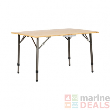 OZtrail Cape Series Folding Bamboo Camping Table 100cm