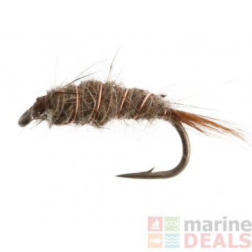 Black Magic Hare and Copper Nymph Trout Fly A12 Qty 1