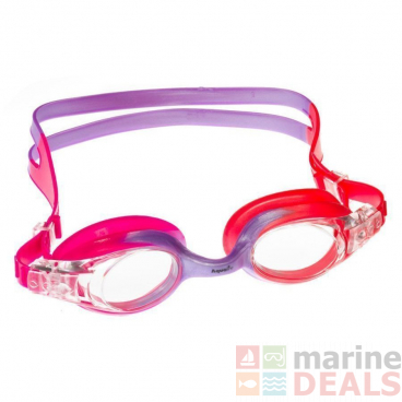 Aqualine Rainbow Kids Swimming Goggles Pink/Purple/Coral