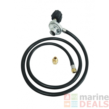 Gasmate 2.0kg QCC LPG Regulator with Hose 1.5m