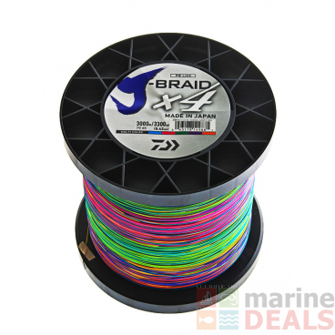 Daiwa X4 J-Braid Multi-Colour 3000m