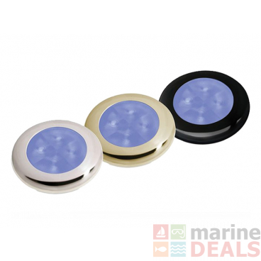 Hella Marine Round Courtesy Lamp Clear Lens Blue