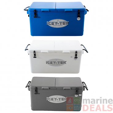 Icey-Tek Two Compartment Chilly Bin with Split Lid 90L
