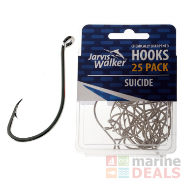 Jarvis Walker Nickel Suicide Hook Qty 25