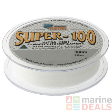 Platypus Super-100 Monofilament Line Clear 300m