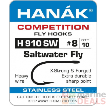 HANAK Competition H910SW Barbed Hooks #6 Qty 10