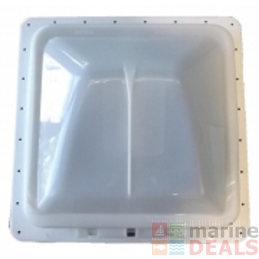 Metal Frame Roof Vent (360mm x 360mm) - Opaque Dome