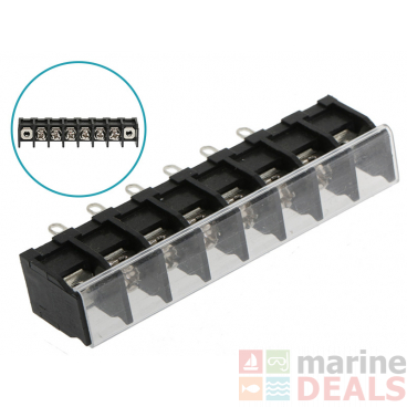 Terminal Block with Clear Cover 6-Way