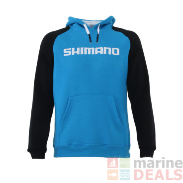 Shimano Raglan Fleece Hoodie Blue/Black S