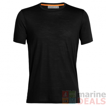 Icebreaker Merino Hybrid Sphere II Mens T-Shirt Black