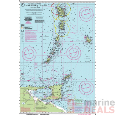 Imray Lesser Antilles Martinique to Trinidad Passage Chart