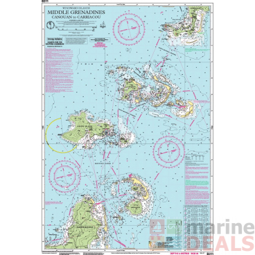 Imray Middle Grenadines Canouan to Carriacou Chart