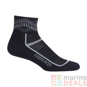 Icebreaker Mens Merino Multisport Light Mini Socks Black L