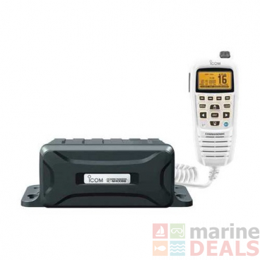 Icom M400BB SW Black Box VHF Marine Transceiver with White COMMANDMIC IV