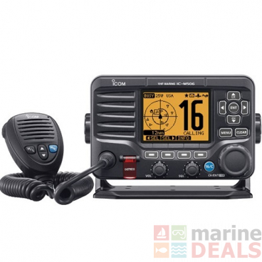 Icom M506-21 Fixed Mount VHF Marine Radio NMEA2000 AIS Receiver Front Mic