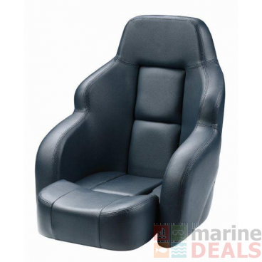 V-Quipment Commander Luxurious Helm Seat with Flip Up Squab Blue